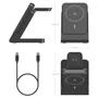 AISENS Cargador Inalámbrico 4 en 1 15W con Power Bank 5000mAh Negro